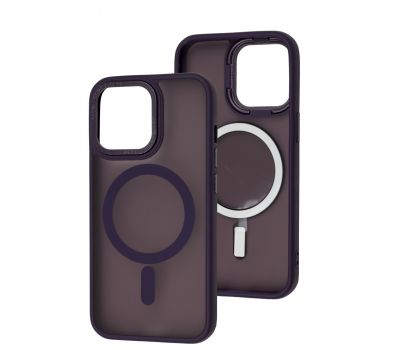 Чохол для iPhone 13 Pro Space color MagSafe фіолетовий