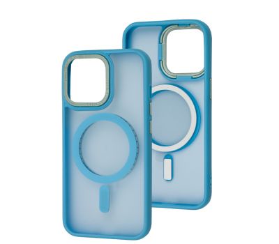 Чохол для iPhone 13 Pro Space color MagSafe блакитний