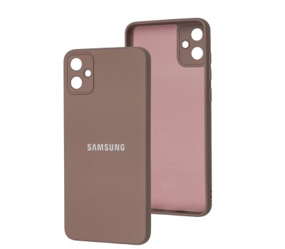 Чохол для Samsung Galaxy A05 (A055) Silicone Full camera pink sand