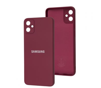 Чохол для Samsung Galaxy A05 (A055) Silicone Full camera marsala