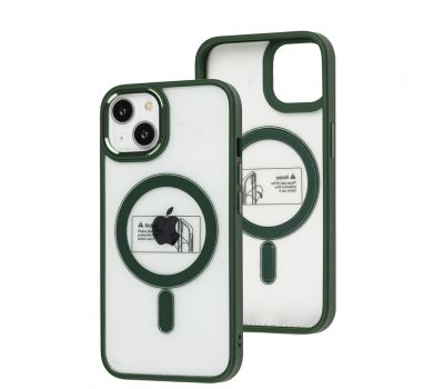 Чохол для iPhone 14 Pro Metal Bezel MagSafe зелений 3483471