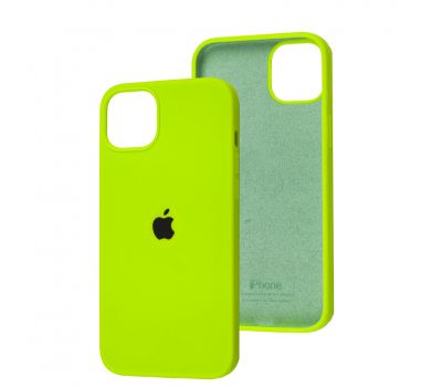 Чохол для iPhone 14 Plus Silicone Full neon green