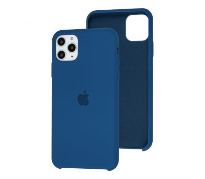 Чохол silicone для iPhone 11 Pro Max case navy blue