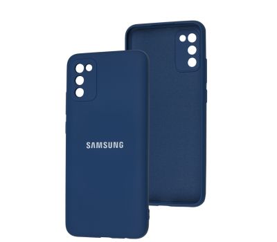 Чохол для Samsung Galaxy A02s / M02s Full camera синій / navy blue