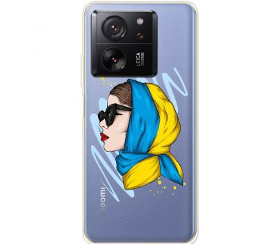 Чохол для Xiaomi 13T / 13T Pro MixCase патріотичні дівчина в жовто-синій