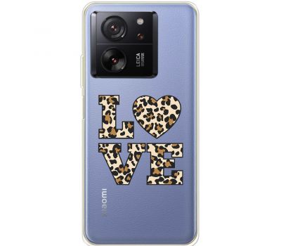 Чохол для Xiaomi 13T / 13T Pro MixCase Леопард love