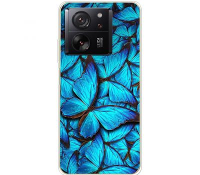 Чохол для Xiaomi 13T / 13T Pro MixCase метелики сині