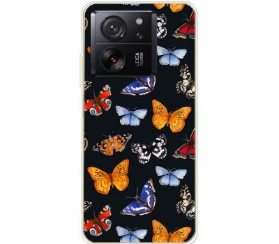 Чохол для Xiaomi 13T / 13T Pro MixCase метелики фарбами mix