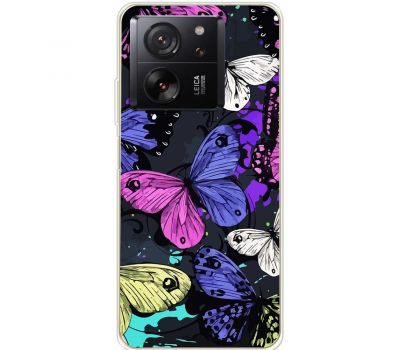 Чохол для Xiaomi 13T / 13T Pro MixCase метелики кольоровий мікс