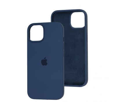 Чохол для iPhone 13 / 14 Square Full silicone синій / blue cobalt