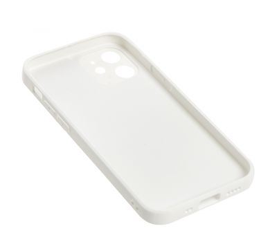 Чохол для iPhone 12 mini glass LV білий 3487708