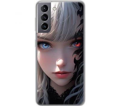 Чохол з аніме для Samsung Galaxy S21 (G991) Mixcase дівчинка з червоним оком