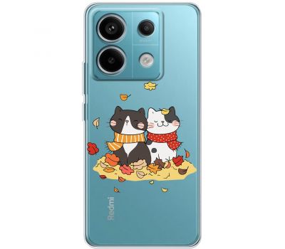 Чохол для Xiaomi Redmi Note 13 Pro 4G MixCase осінь котяча осінь
