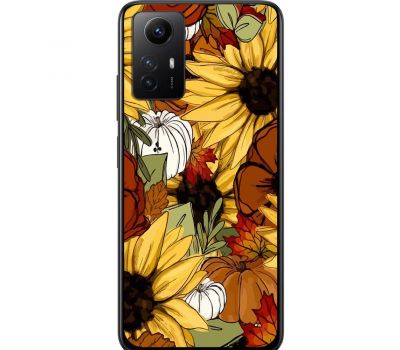 Чохол для Xiaomi Redmi Note 12S MixCase осінь гарбузи і соняшники