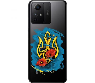 Чохол для Xiaomi Redmi Note 12S MixCase патріотичні герб із маками