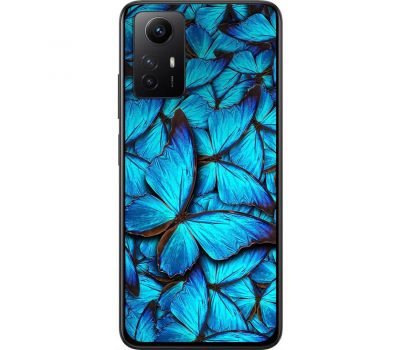 Чохол для Xiaomi Redmi Note 12S MixCase метелики сині