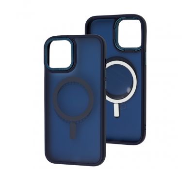 Чохол для iPhone 12 Pro Max Space color MagSafe синій