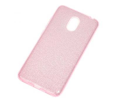 Чохол для Meizu M6 Shining Glitter з блискітками рожевий 349042