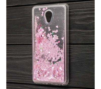 Чохол для Meizu M5 Note блискітки вода рожевий