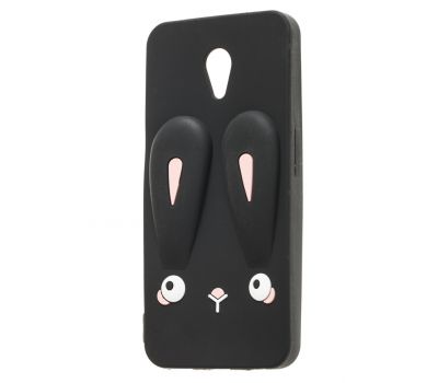 3D чохол для Meizu M6s чорний заєць