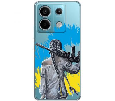 Чохол для Xiaomi Redmi Note 13 5G MixCase патріотичні дівчина з автоматом