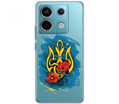 Чохол для Xiaomi Redmi Note 13 Pro 5G MixCase патріотичні герб із маками