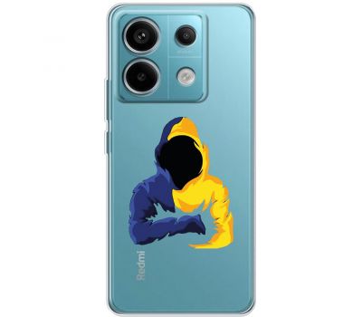Чохол для Xiaomi Redmi Note 13 4G MixCase патріотичні синьо-жовті кольори