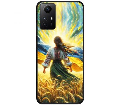 Чохол для Xiaomi Redmi Note 12S MixCase патріотичні дівчина в полі