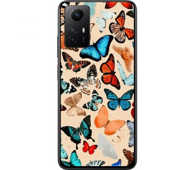 Чохол для Xiaomi Redmi Note 12S MixCase метелики фарбами