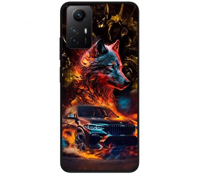 Чохол для Xiaomi Redmi Note 12S MixCase машини неон bmw вовк