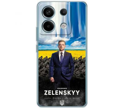 Чохол для Xiaomi Redmi Note 13 5G MixCase патріотичні president of Ukraine