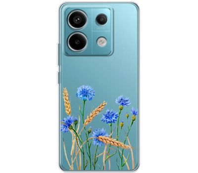 Чохол для Xiaomi Redmi Note 13 5G Mixcase квіти волошки в пшениці