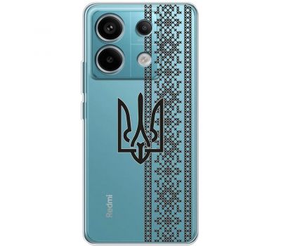 Чохол для Xiaomi Redmi Note 13 Pro 5G MixCase патріотичні орнамент тризуба і вишиванк