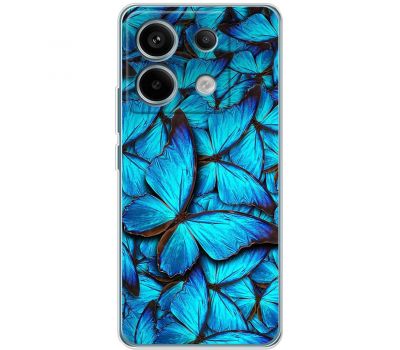 Чохол для Xiaomi Redmi Note 13 4G MixCase метелики сині