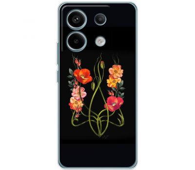 Чохол для Xiaomi Redmi Note 13 4G MixCase патротичні Тризуб з квітів