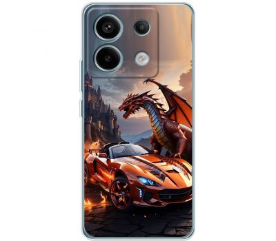 Чохол для Xiaomi Redmi Note 13 5G MixCase машини неон дракон