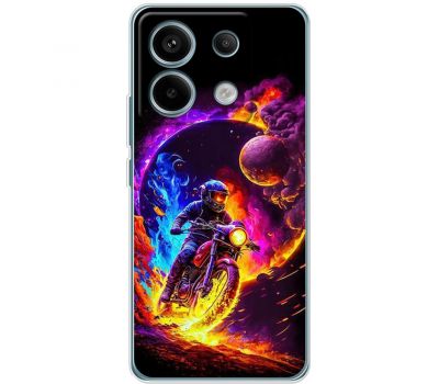 Чохол для Xiaomi Redmi Note 13 5G MixCase машини неон мото у космосі