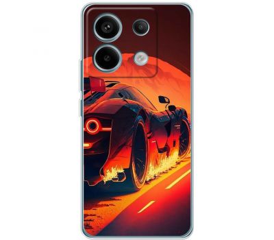 Чохол для Xiaomi Redmi Note 13 Pro 5G MixCase машини неон жовто-помаранчева