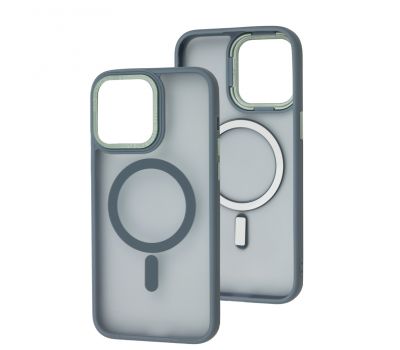 Чохол для iPhone 15 Pro Max Space color MagSafe сірий