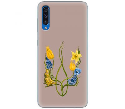 Чохол для Samsung Galaxy A30S (A307) / A50 (A505) MixCase патріотичні квіти у формі г