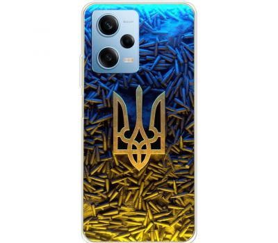 Чохол для Xiaomi Redmi Note 12 Pro 5G MixCase патріотичні Тризум серед куль