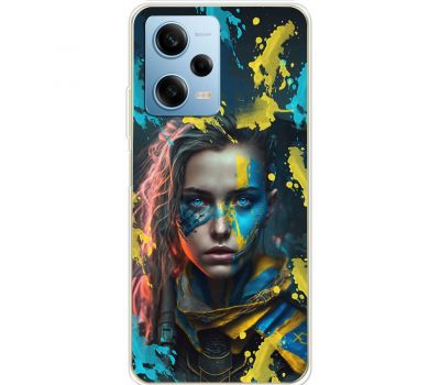 Чохол для Xiaomi Redmi Note 12 Pro 5G MixCase патріотичні воєвнича Українка