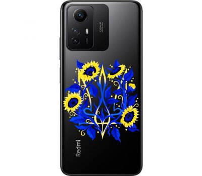 Чохол для Xiaomi Redmi Note 12S MixCase патріотичні герб соняшники