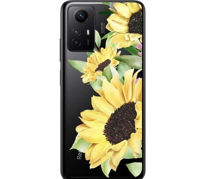 Чохол для Xiaomi Redmi Note 12S Mixcase квіти великі соняшники