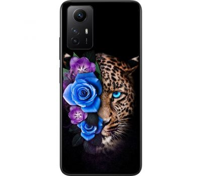 Чохол для Xiaomi Redmi Note 12S MixCase Леопард у квітах