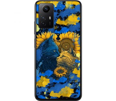 Чохол для Xiaomi Redmi Note 12S MixCase патротичні cats in a sunflower