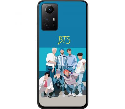 Чохол для Xiaomi Redmi Note 12S MixCase BTS на блакитному