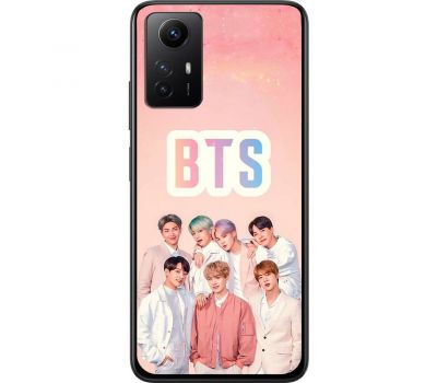 Чохол для Xiaomi Redmi Note 12S MixCase BTS на рожевому