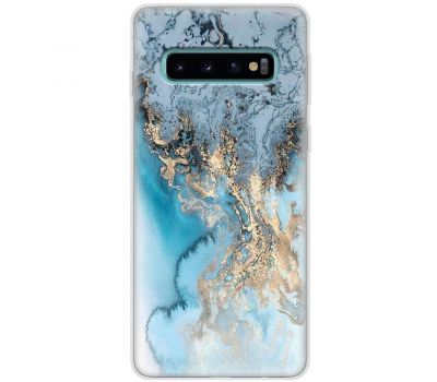 Чохол для Samsung Galaxy S10 (G973) MixCase мармур бірюзовий мікс