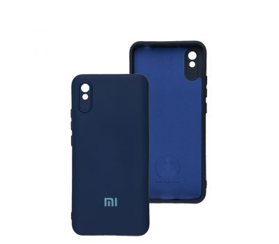 Чохол для Xiaomi Redmi 9A Silicone Full camera midnight blue